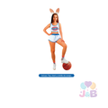 Disfraz basketbolista conejita mujer adulta