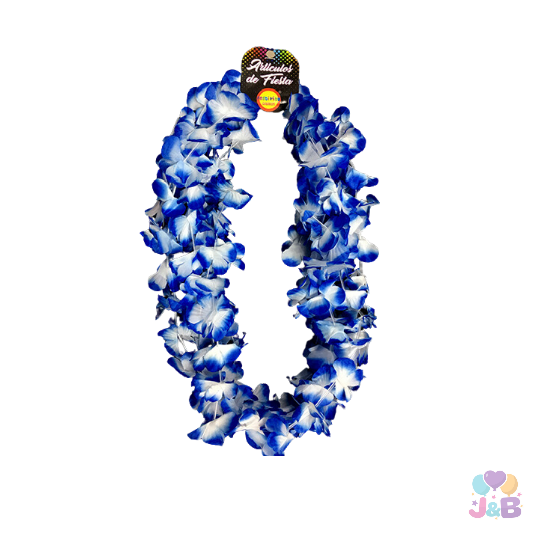 Collar flores estilo hawaiano x6