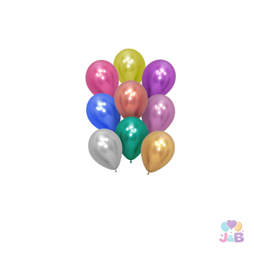 Globos Chrome R12 X12 Unidades