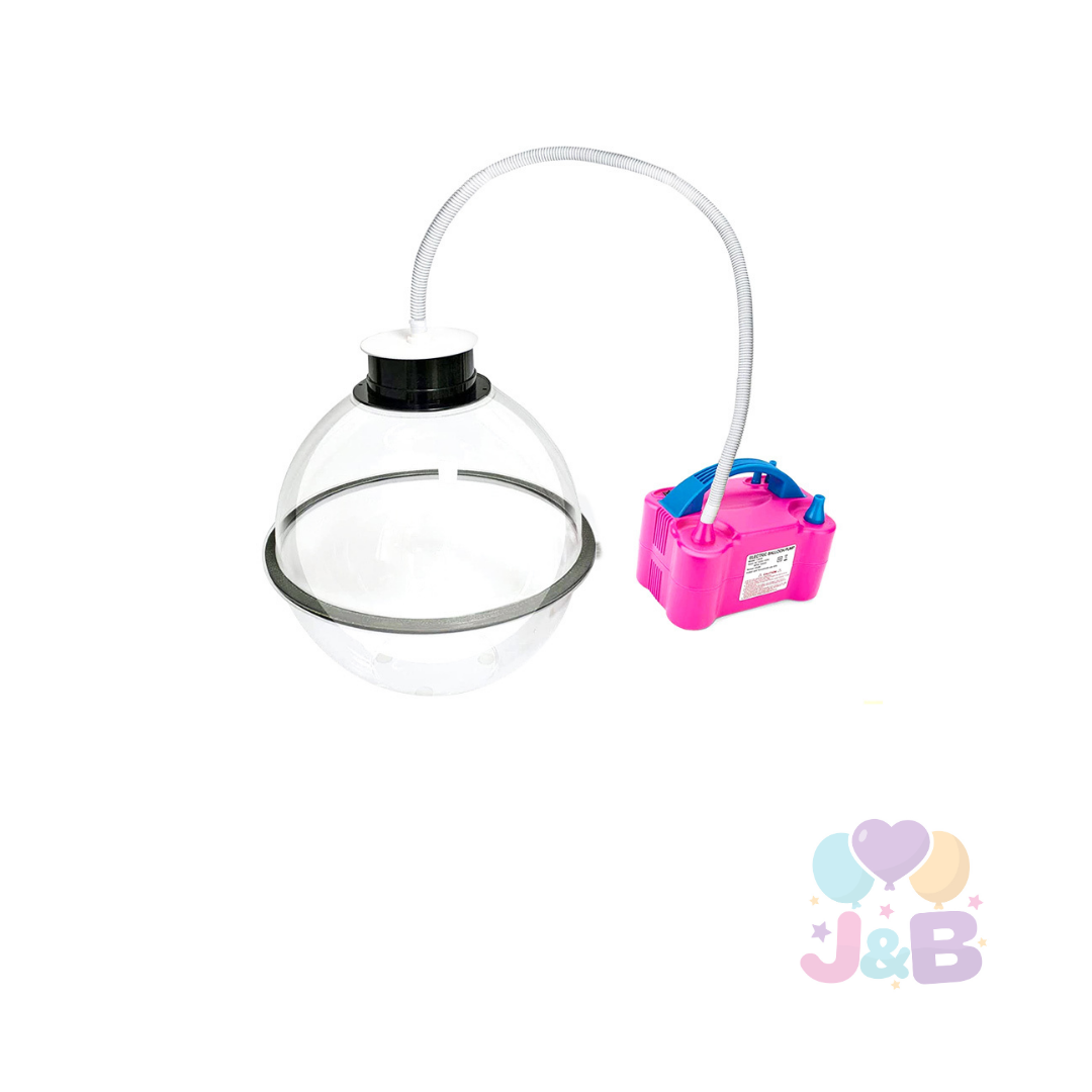 Englobadora profesional con inflador de globos