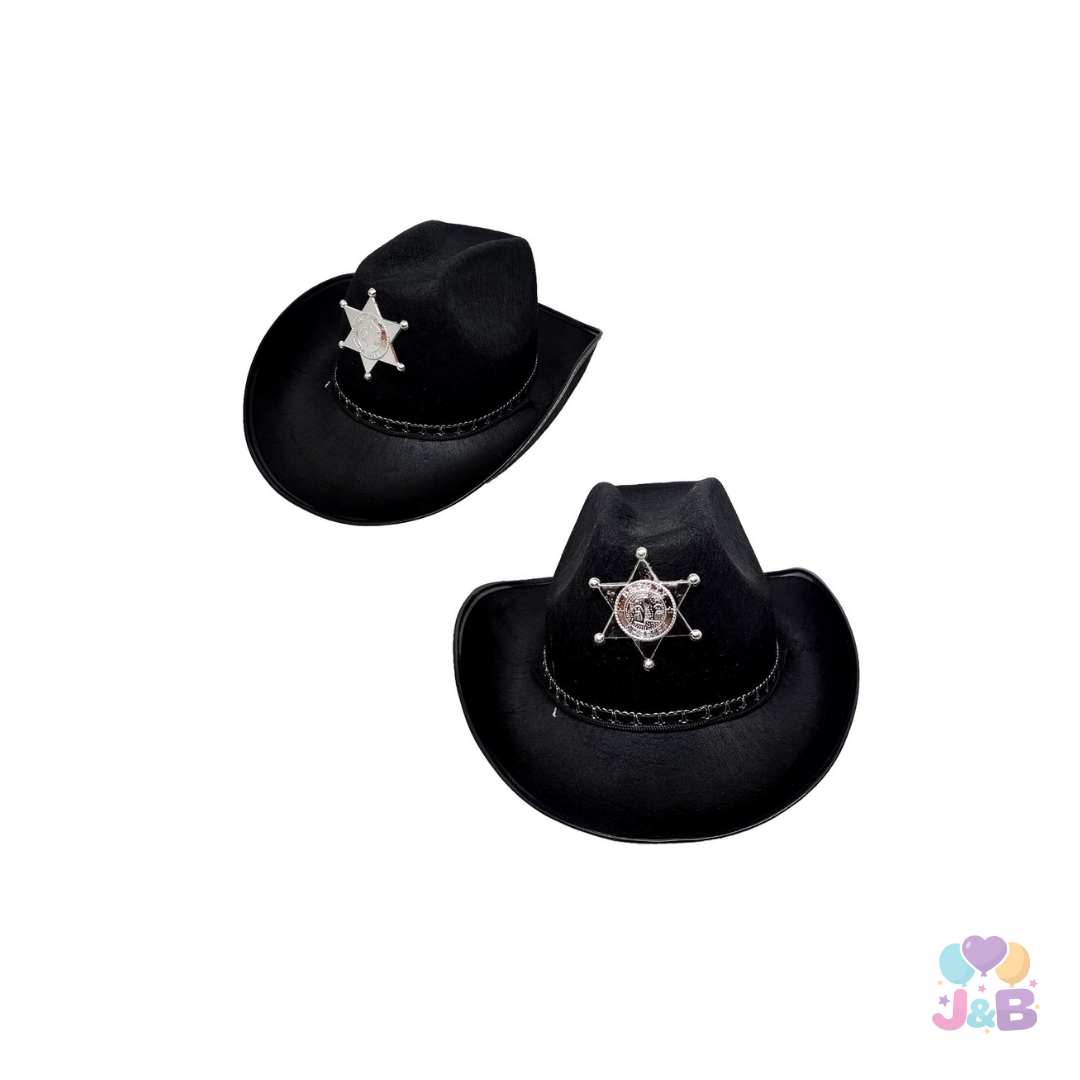 Sombrero Vaquero Sherif negro