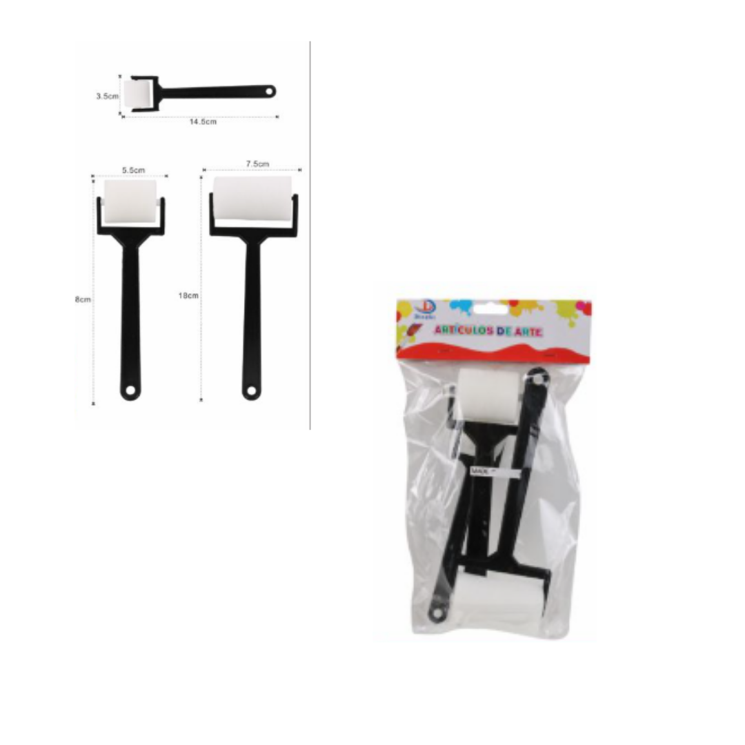 Pack 3 rodillos esponja escolar