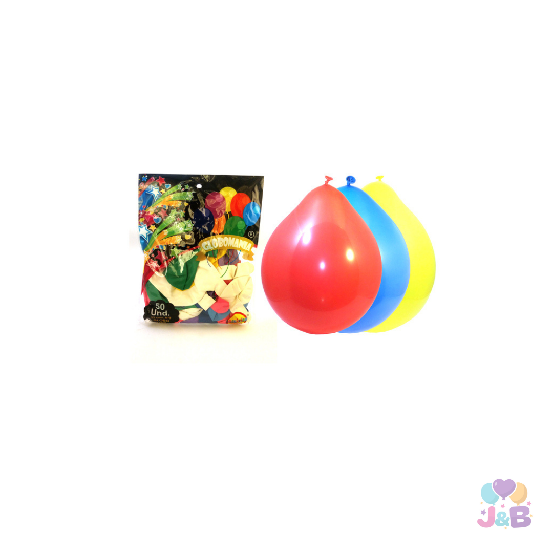 Globos R9 látex 25 Unidades