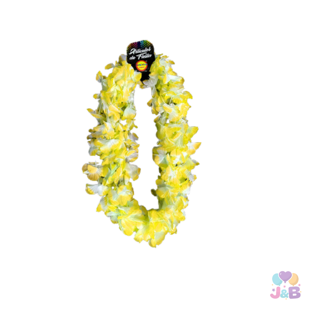 Collar flores estilo hawaiano x6