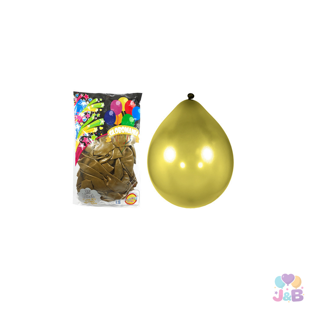 Globos metálicos R9 X25 UNIDADES