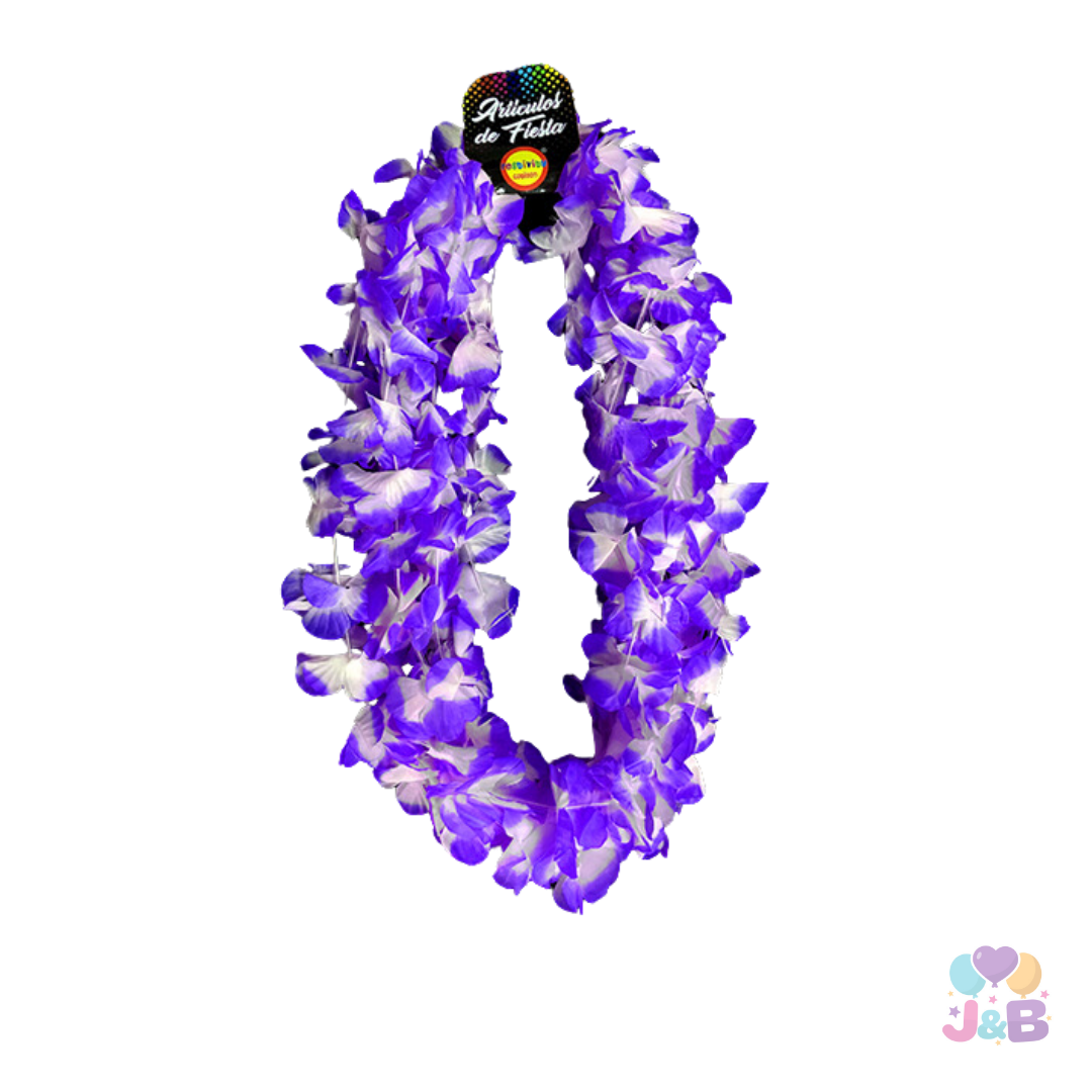 Collar flores estilo hawaiano x6