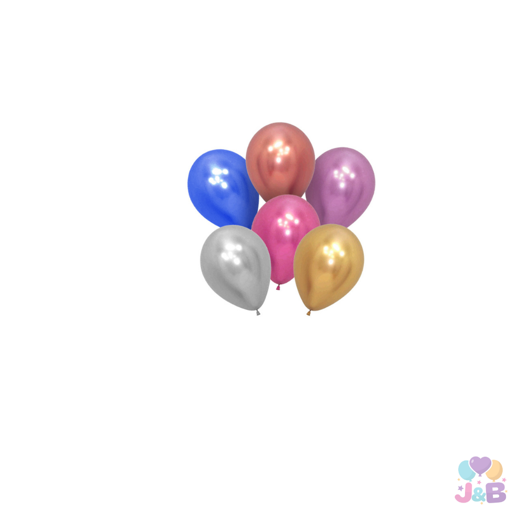 Globos Chrome R12 X25 Unidades