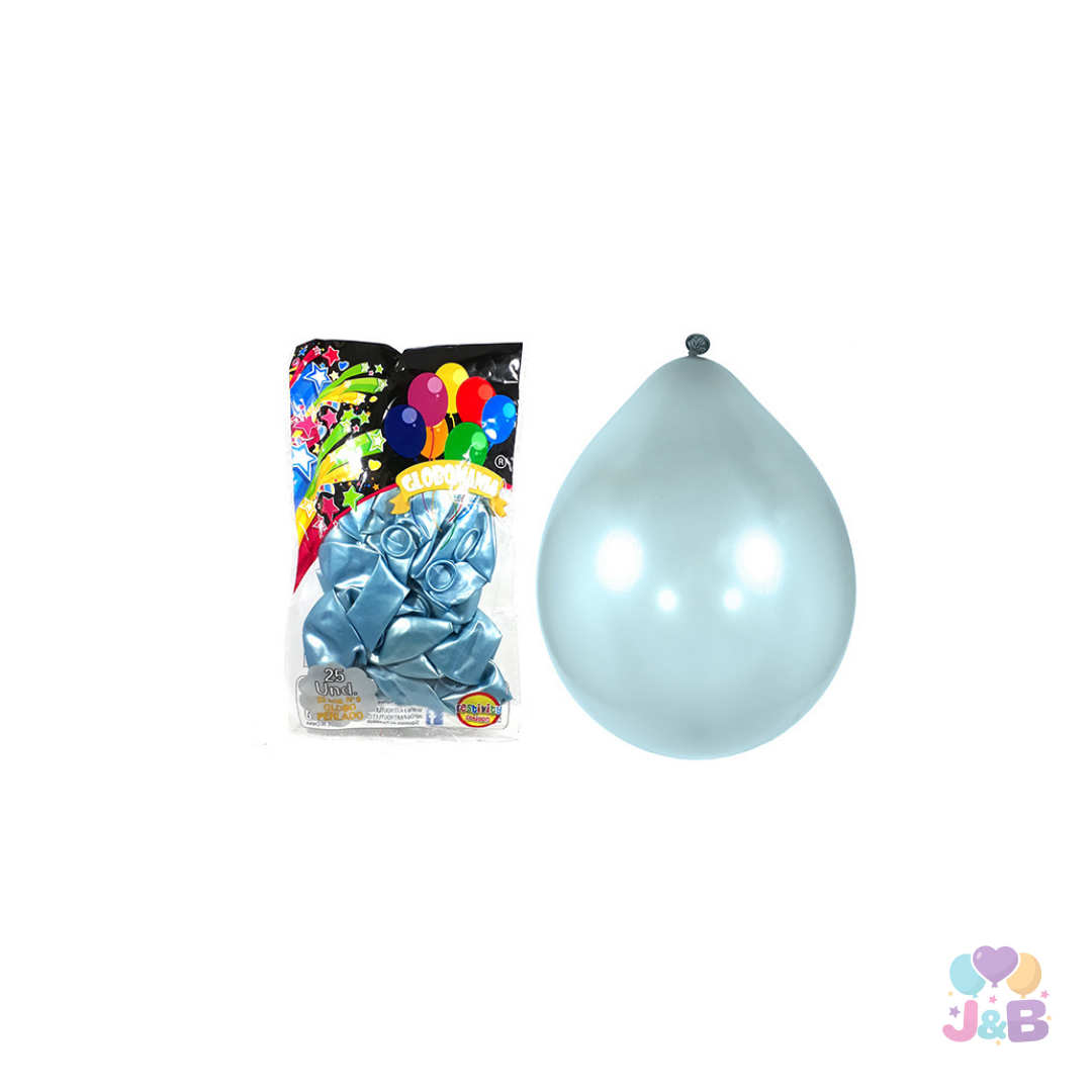 Globos metálicos R9 X25 UNIDADES