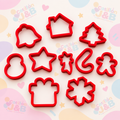Set de cortadores de galletas navideños