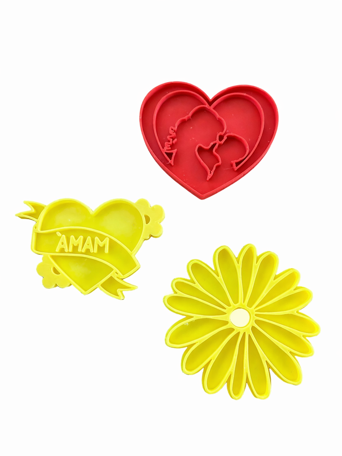 Set de cortadores de galleta + sello 5 cm