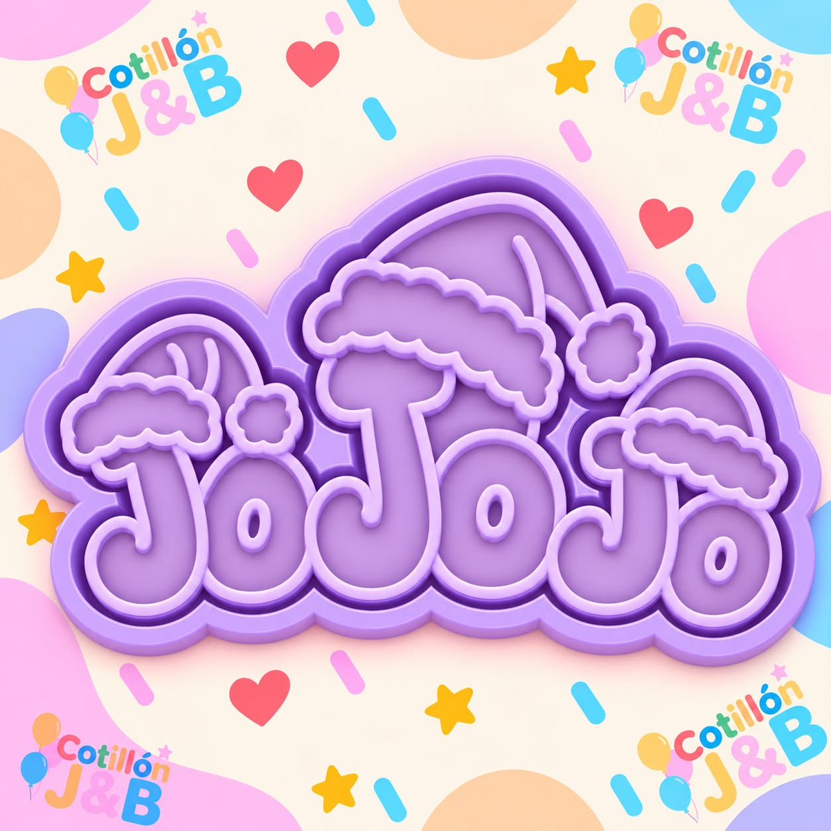 Cortador + sello frase "jojojo"