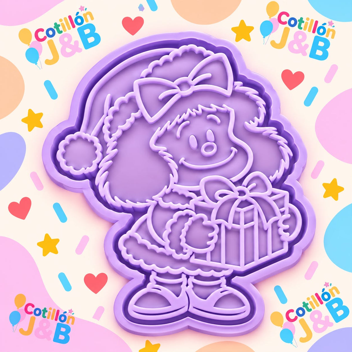 Cortador + sello Mafalda Navideña N°1