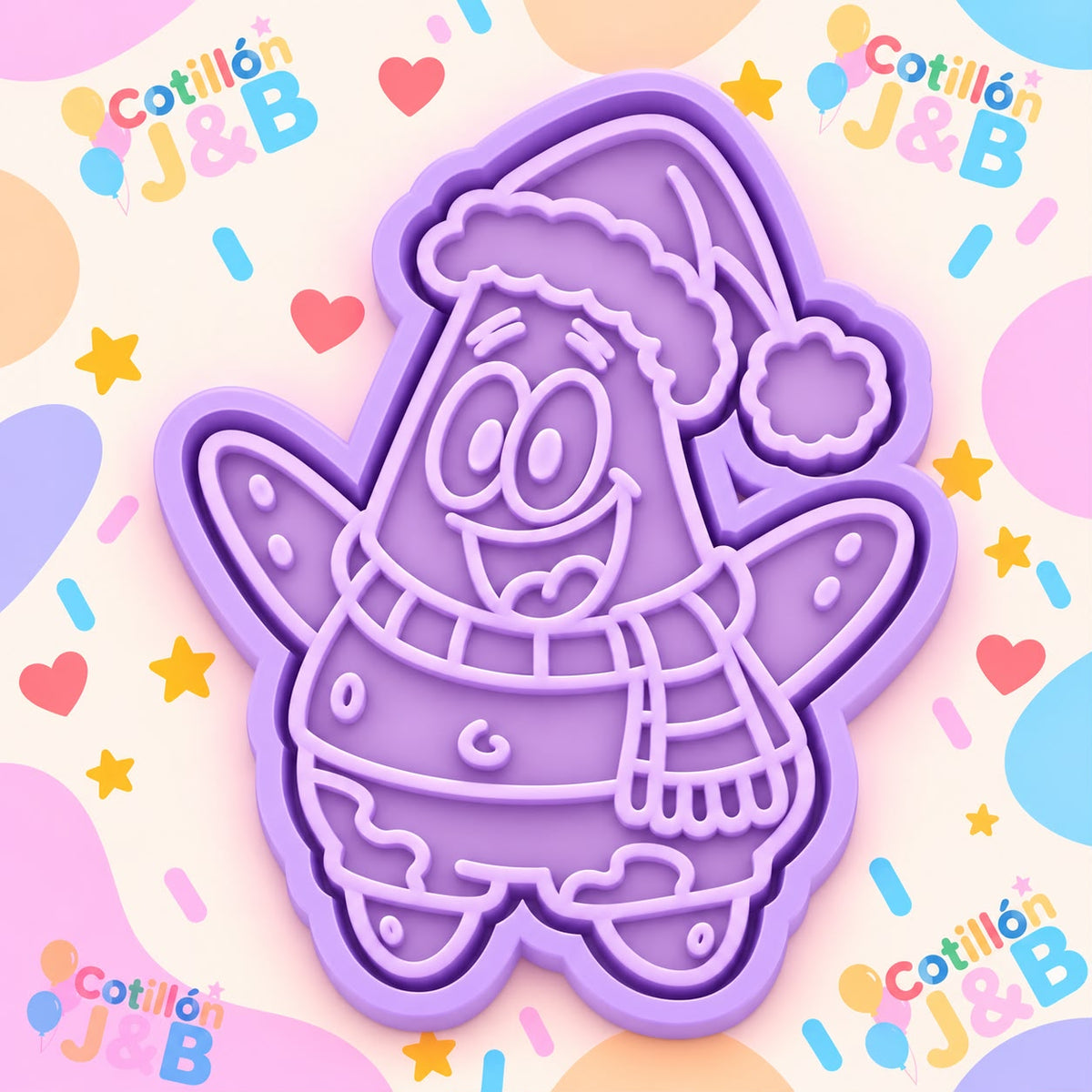 Cortador + sello Patricio Estrella Navideño N°1