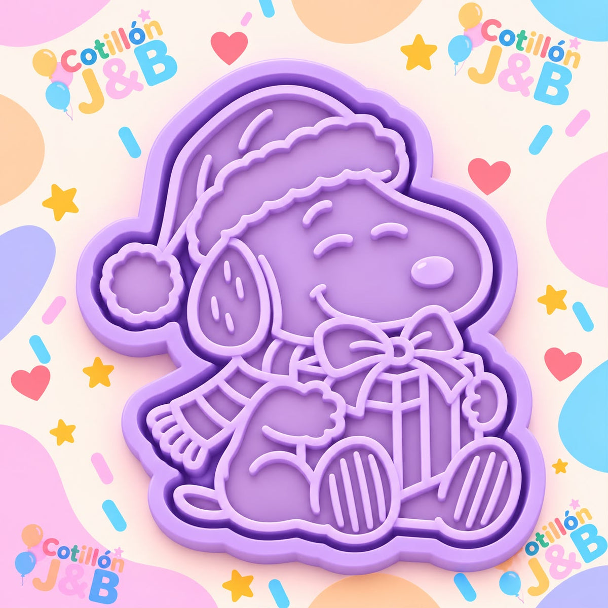 Cortador + sello Snoopy Navideño N°1